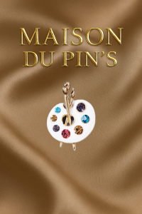 Broche design palette de peinture