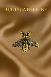 Pin's en forme d'abeille Vintage Doré Unisexe